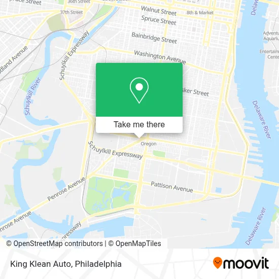 King Klean Auto map