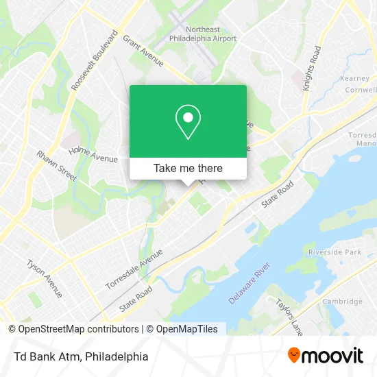 Td Bank Atm map
