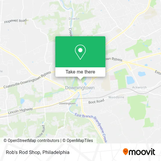 Rob's Rod Shop map