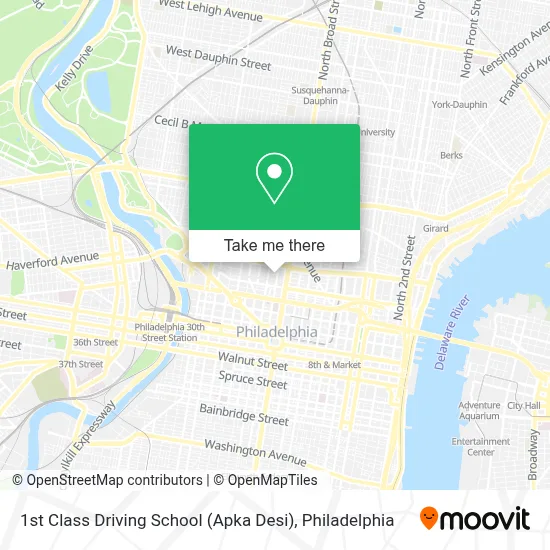 1st Class Driving School (Apka Desi) map