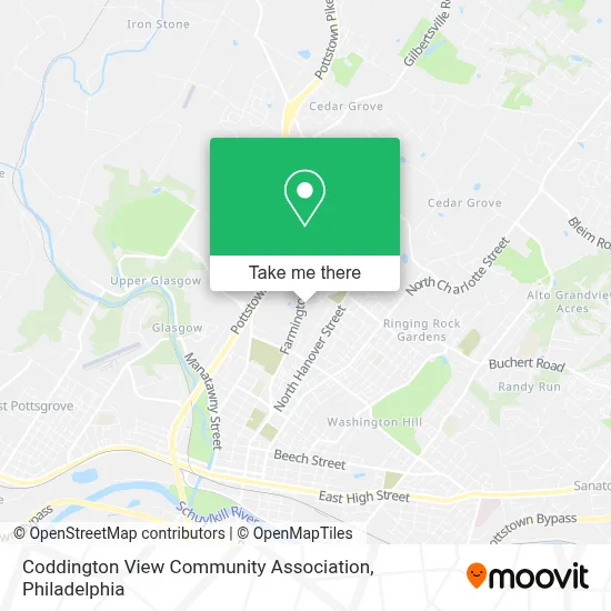 Coddington View Community Association map