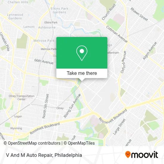 V And M Auto Repair map