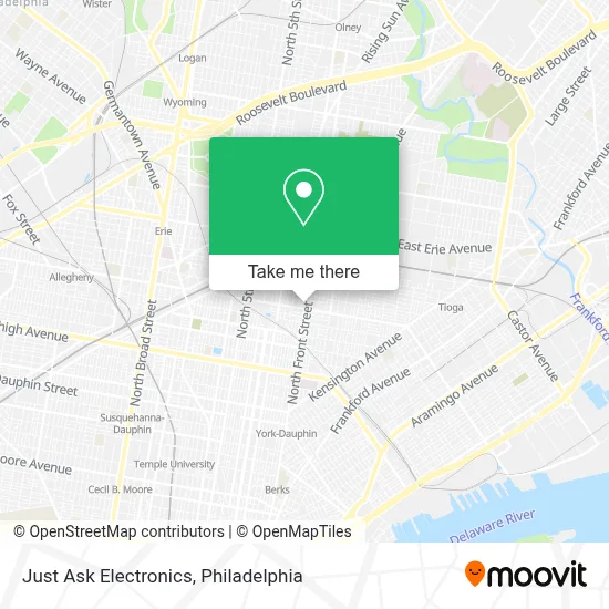 Just Ask Electronics map