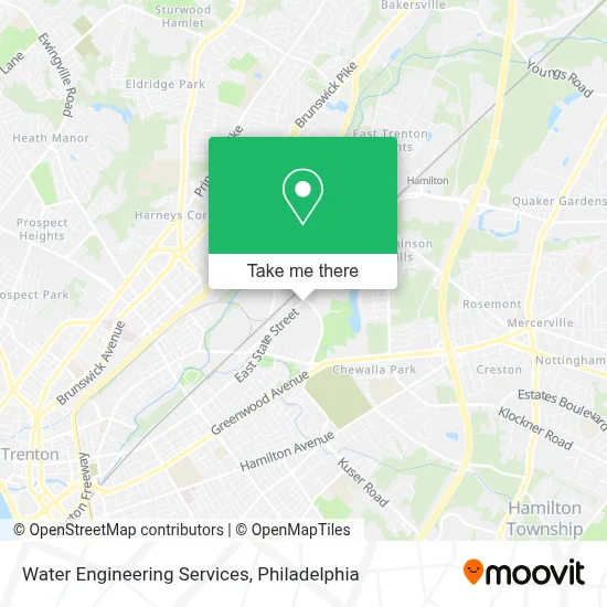 Water Engineering Services map