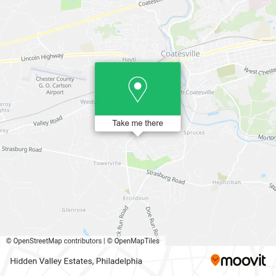 Hidden Valley Estates map
