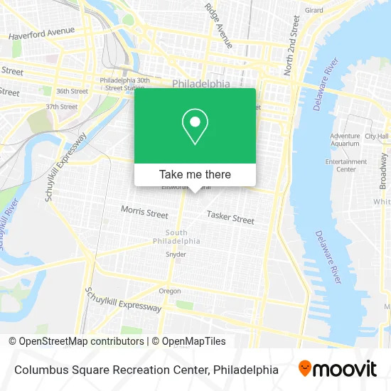 Columbus Square Recreation Center map