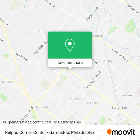 Ralphs Corner Center - Gamestop map