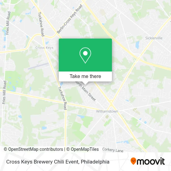 Cross Keys Brewery Chili Event map