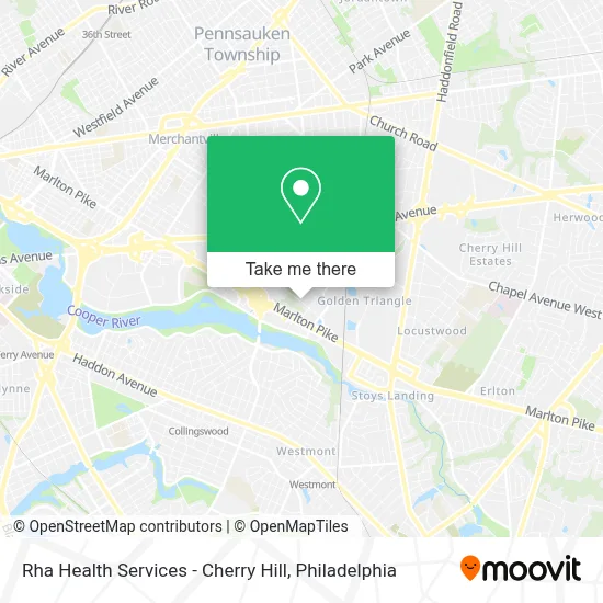 Rha Health Services - Cherry Hill map