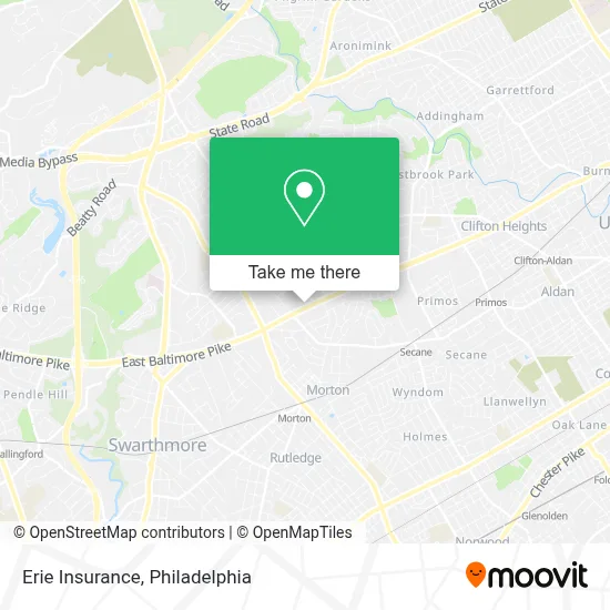 Erie Insurance map