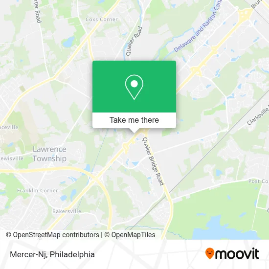Mercer-Nj map