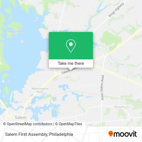 Salem First Assembly map
