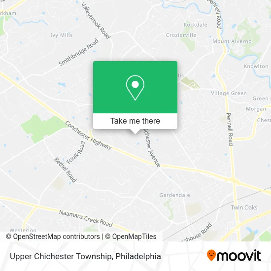 Upper Chichester Township map