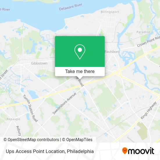 Ups Access Point Location map