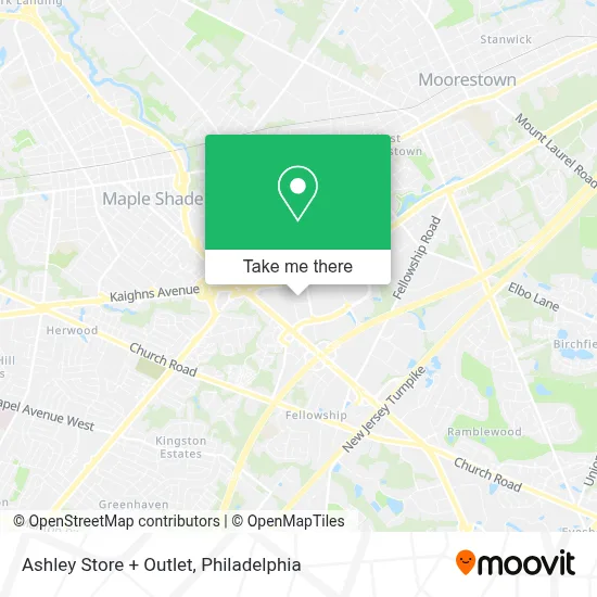 Ashley Store + Outlet map