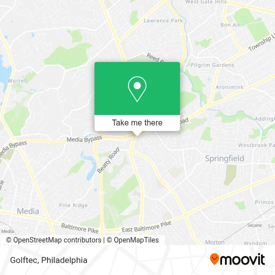 Golftec map