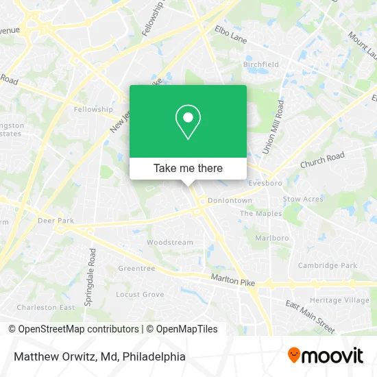Matthew Orwitz, Md map