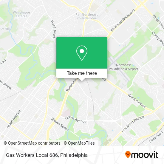 Gas Workers Local 686 map