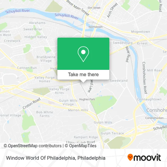 Window World Of Philadelphia map