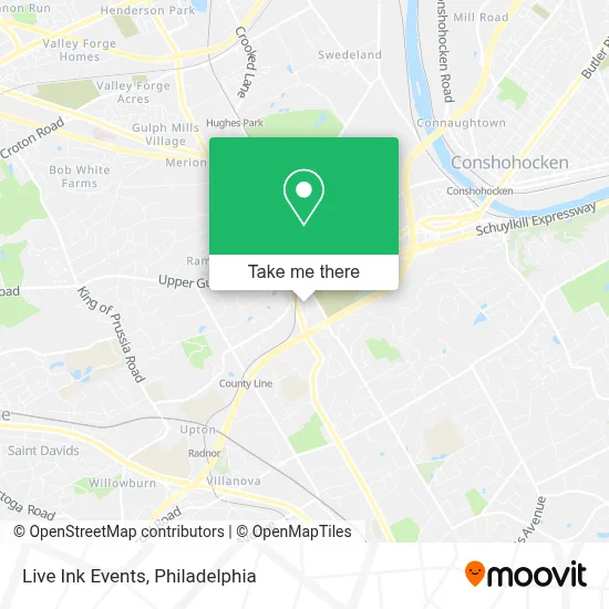 Live Ink Events map