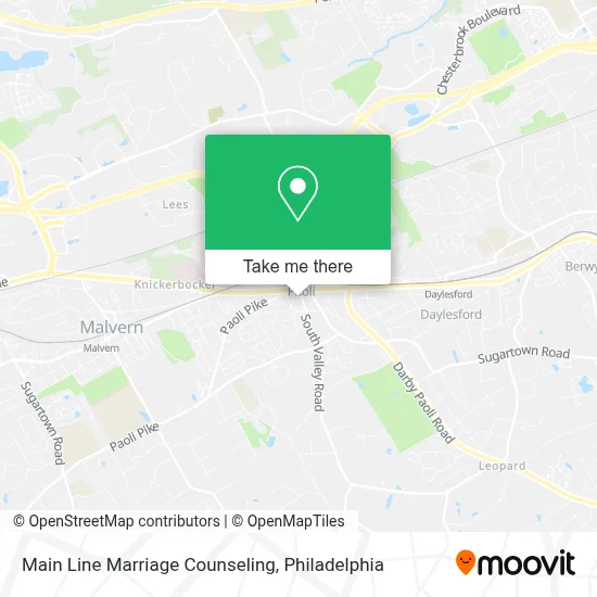Main Line Marriage Counseling map