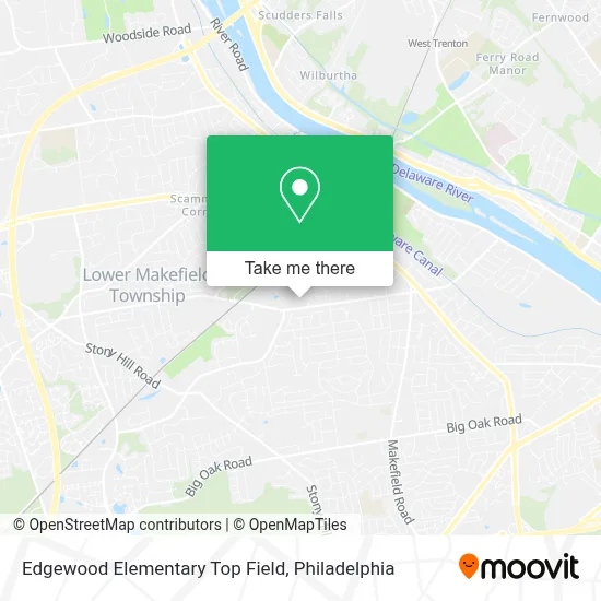 Edgewood Elementary Top Field map
