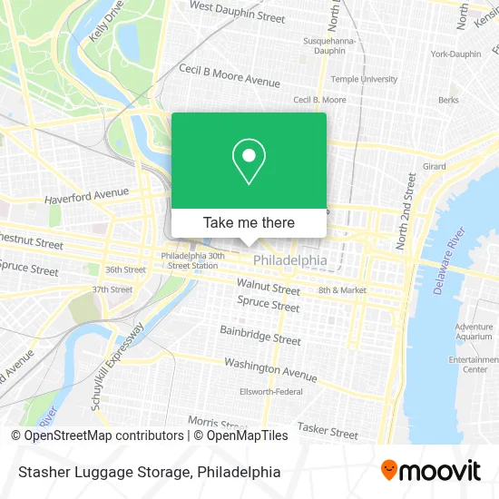 Stasher Luggage Storage map