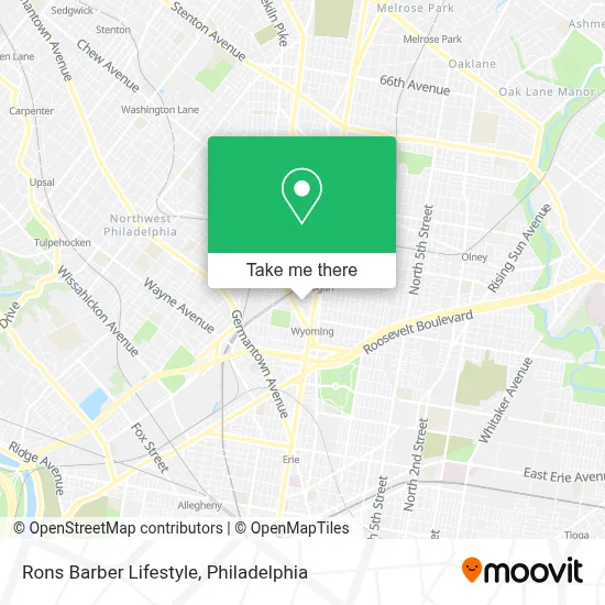 Rons Barber Lifestyle map