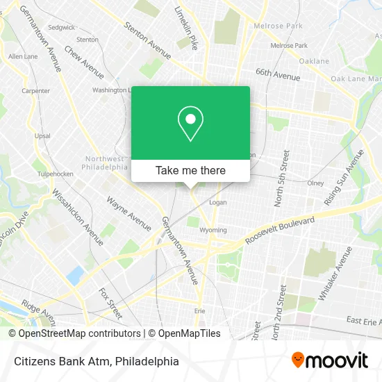Citizens Bank Atm map