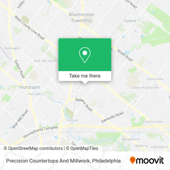 Precision Countertops And Millwork map