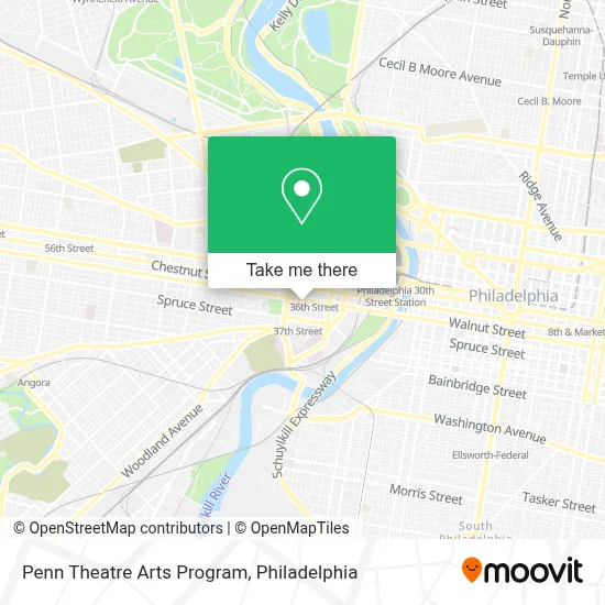 Penn Theatre Arts Program map