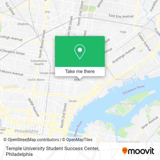 Temple University Student Success Center map
