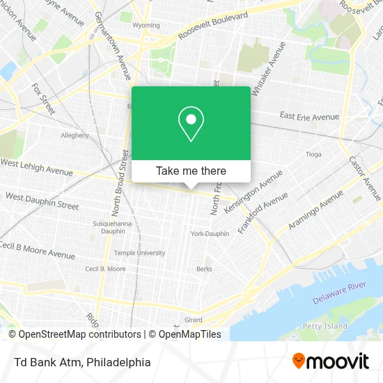 Td Bank Atm map