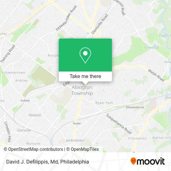 David J. Defilippis, Md map