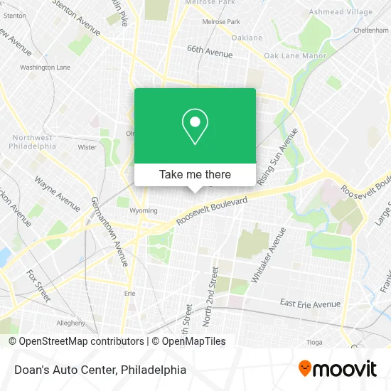 Doan's Auto Center map