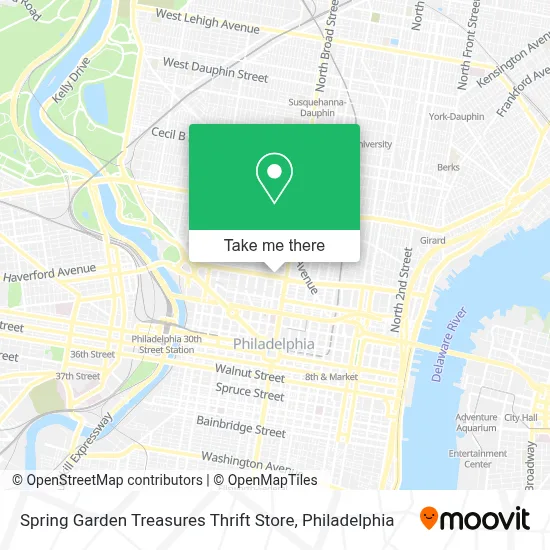 Spring Garden Treasures Thrift Store map