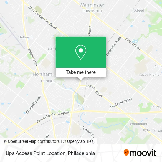 Ups Access Point Location map
