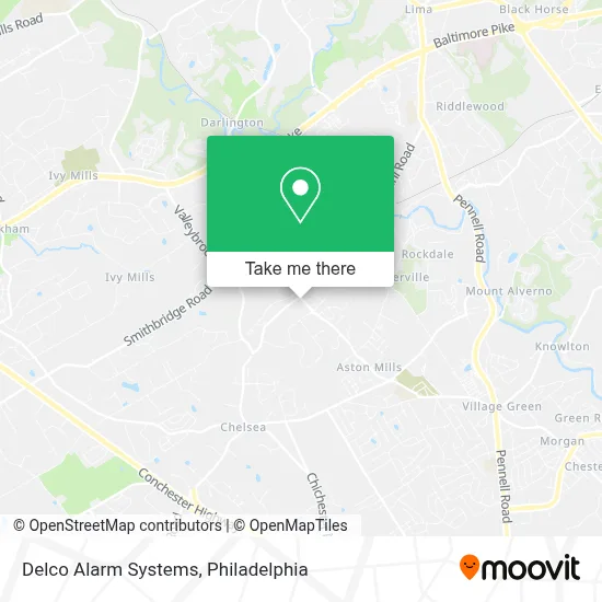Delco Alarm Systems map