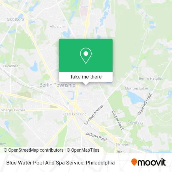 Blue Water Pool And Spa Service map