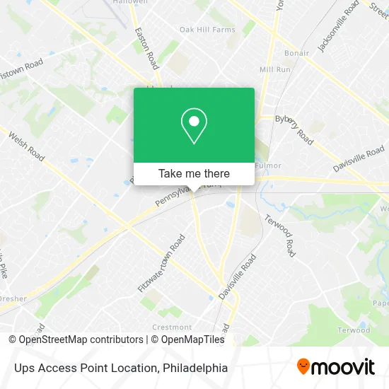 Ups Access Point Location map