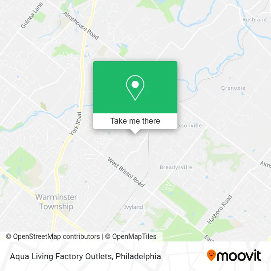 Aqua Living Factory Outlets map