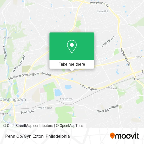 Penn Ob/Gyn Exton map