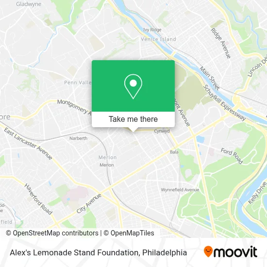 Alex's Lemonade Stand Foundation map