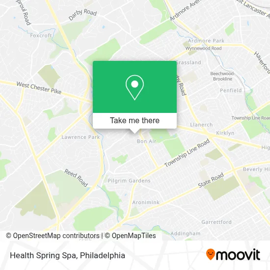 Health Spring Spa map