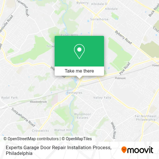 Experts Garage Door Repair Installation Process map