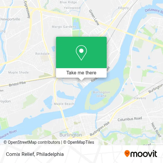 Comix Relief map