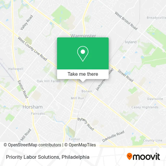 Priority Labor Solutions map