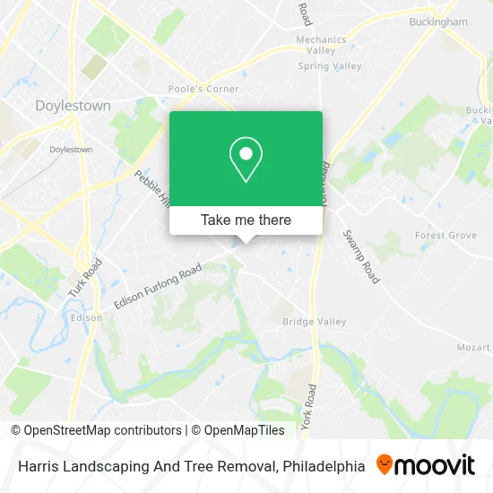Harris Landscaping And Tree Removal map