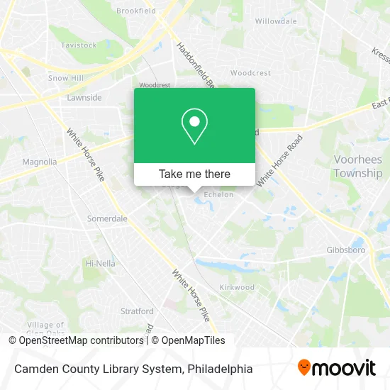 Camden County Library System map