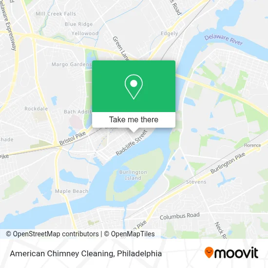American Chimney Cleaning map